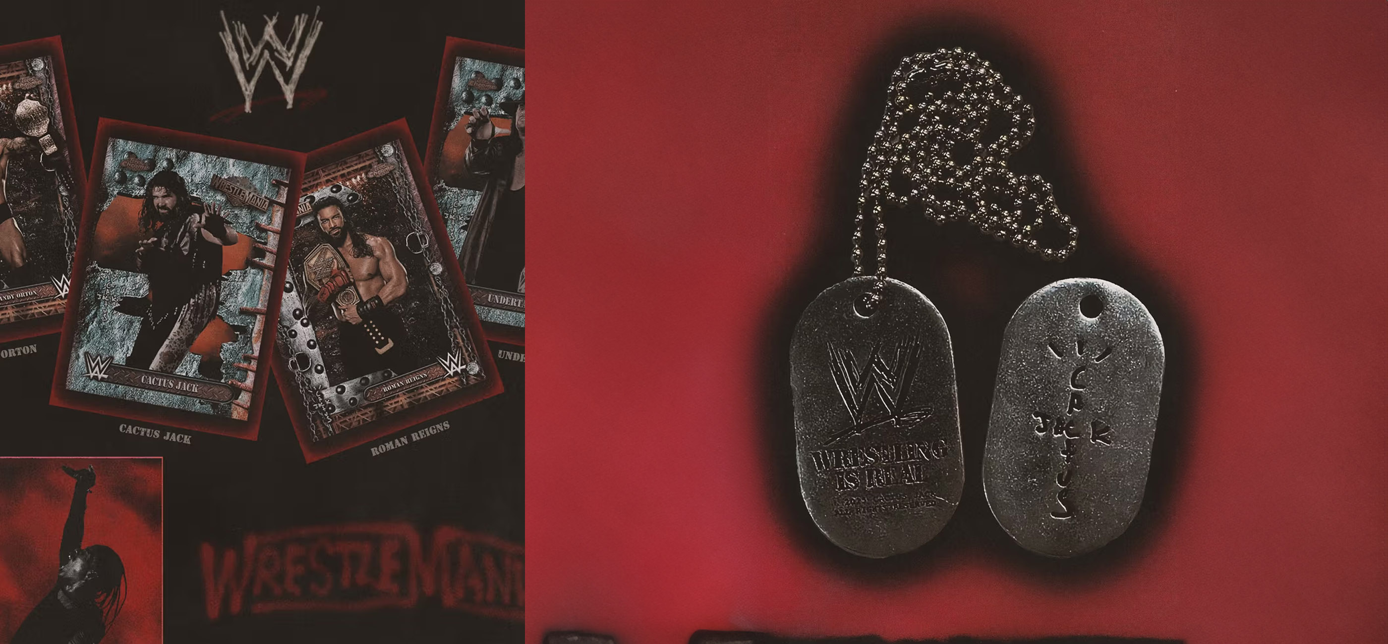 Travis Scott X Wrestle Mania 41 banner