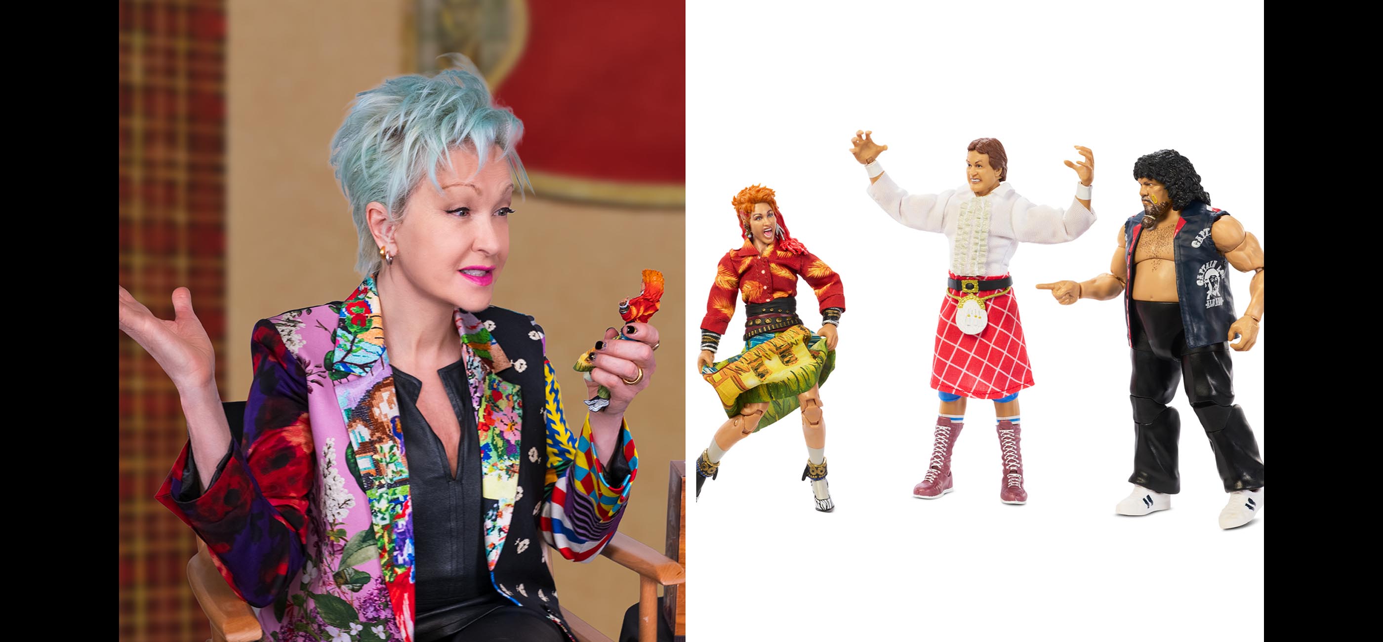 wwe cyndi lauper banner