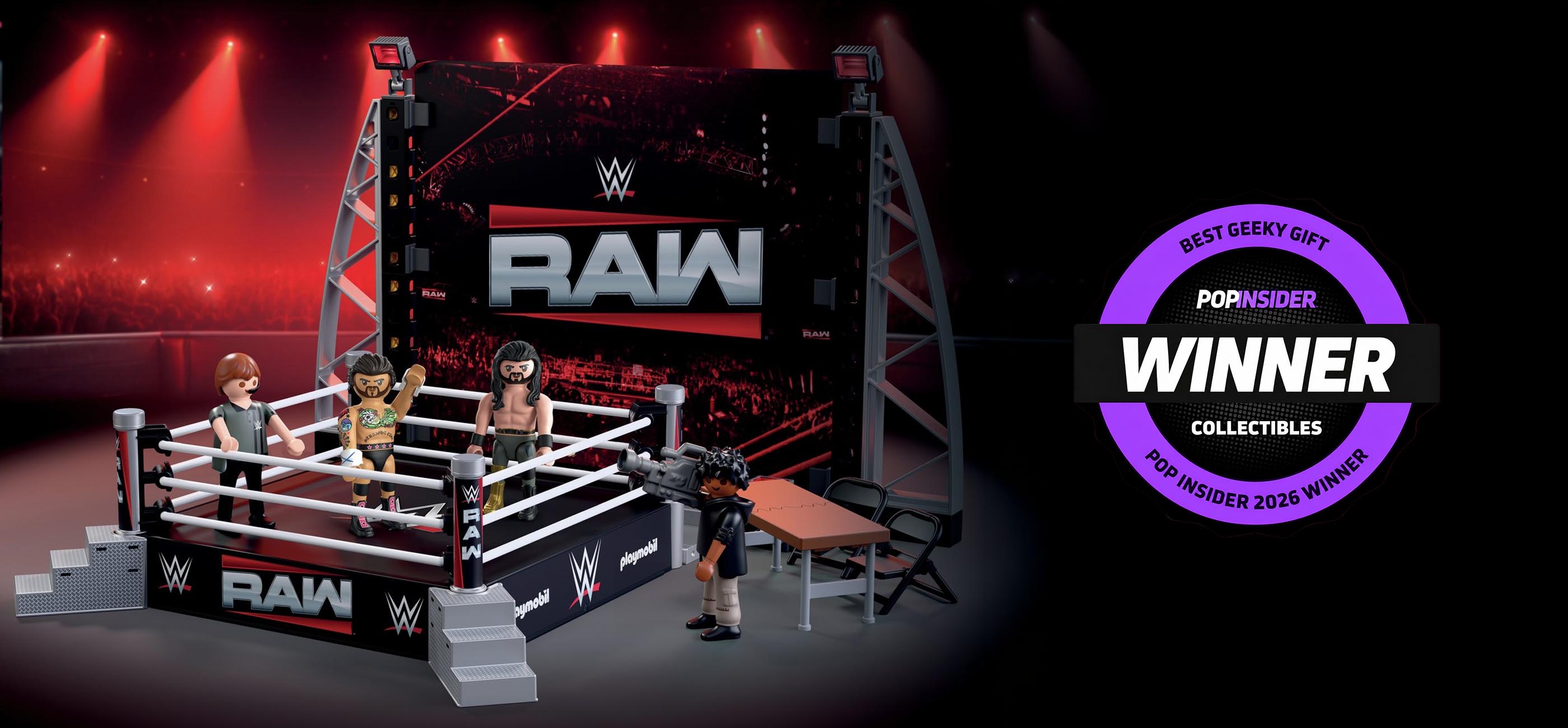 wwe raw playmobil banner
