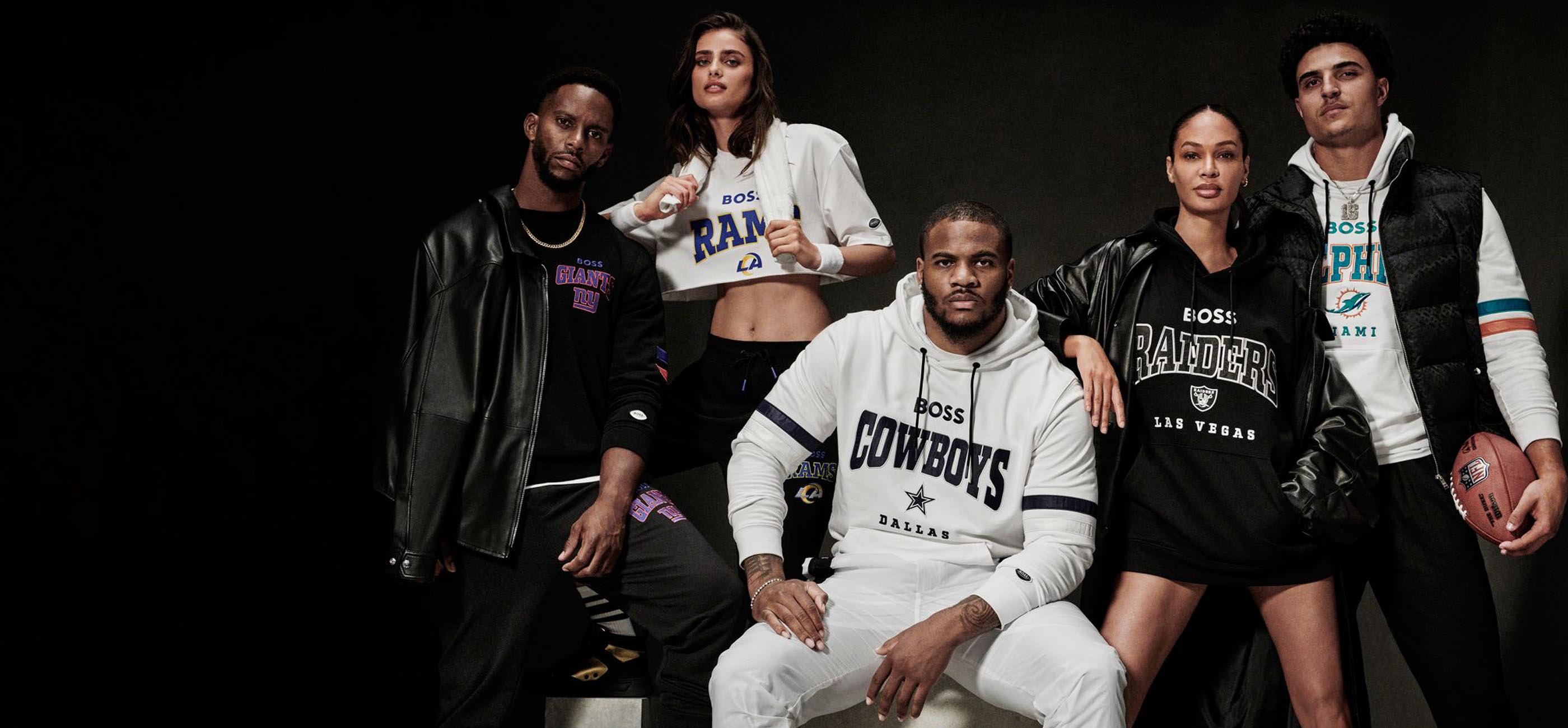 hugo boss x NFL banner